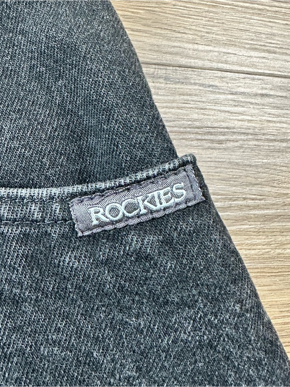Vintage Rockies High Waisted Cut Off Denim Jean Shorts Western Black Womens 11 - Picture 2 of 12